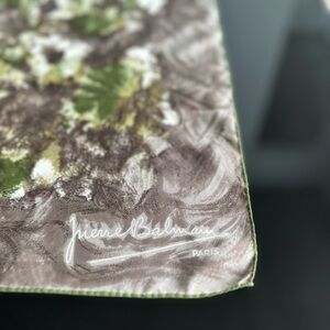 Pierre Balmain Paris Vintage Voyage Floral Scarf.